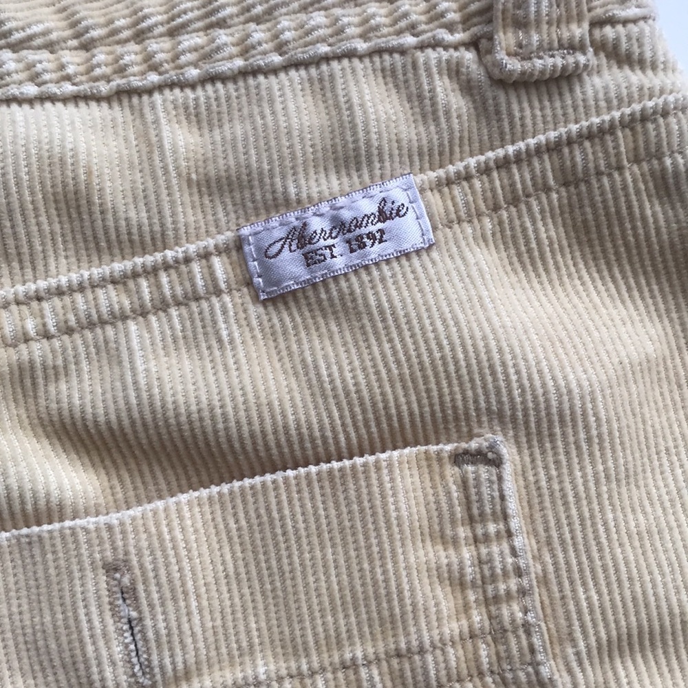 Vintage Abercrombie Fitch Y2k Corduroy Schoolgirl Academia Clueless Mini Skirt 2 - Picture 12 of 15